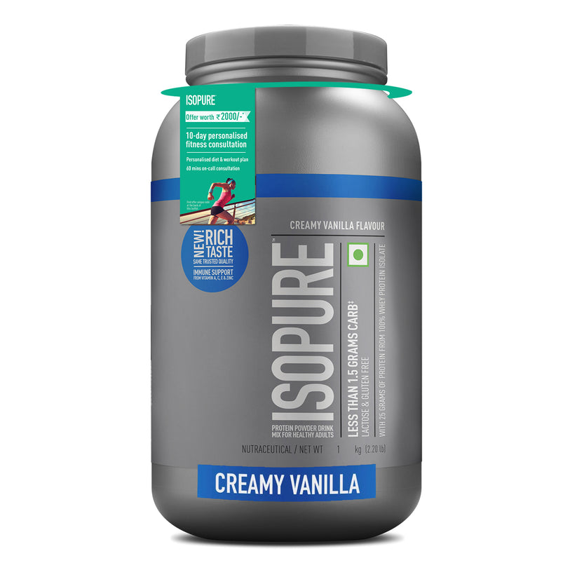 Isopure Whey Protein Isolate Powder with Vitamins for Immune Support
