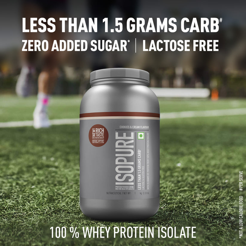 Isopure Whey Protein Isolate Powder with Vitamins for Immune Support