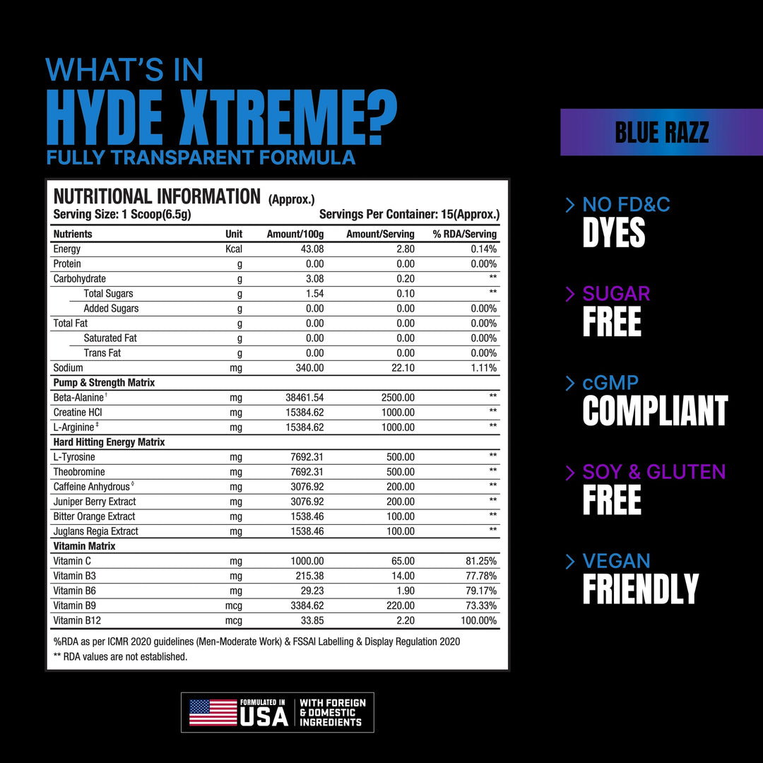 Prosupps Hyde Xtreme Pre-Workout