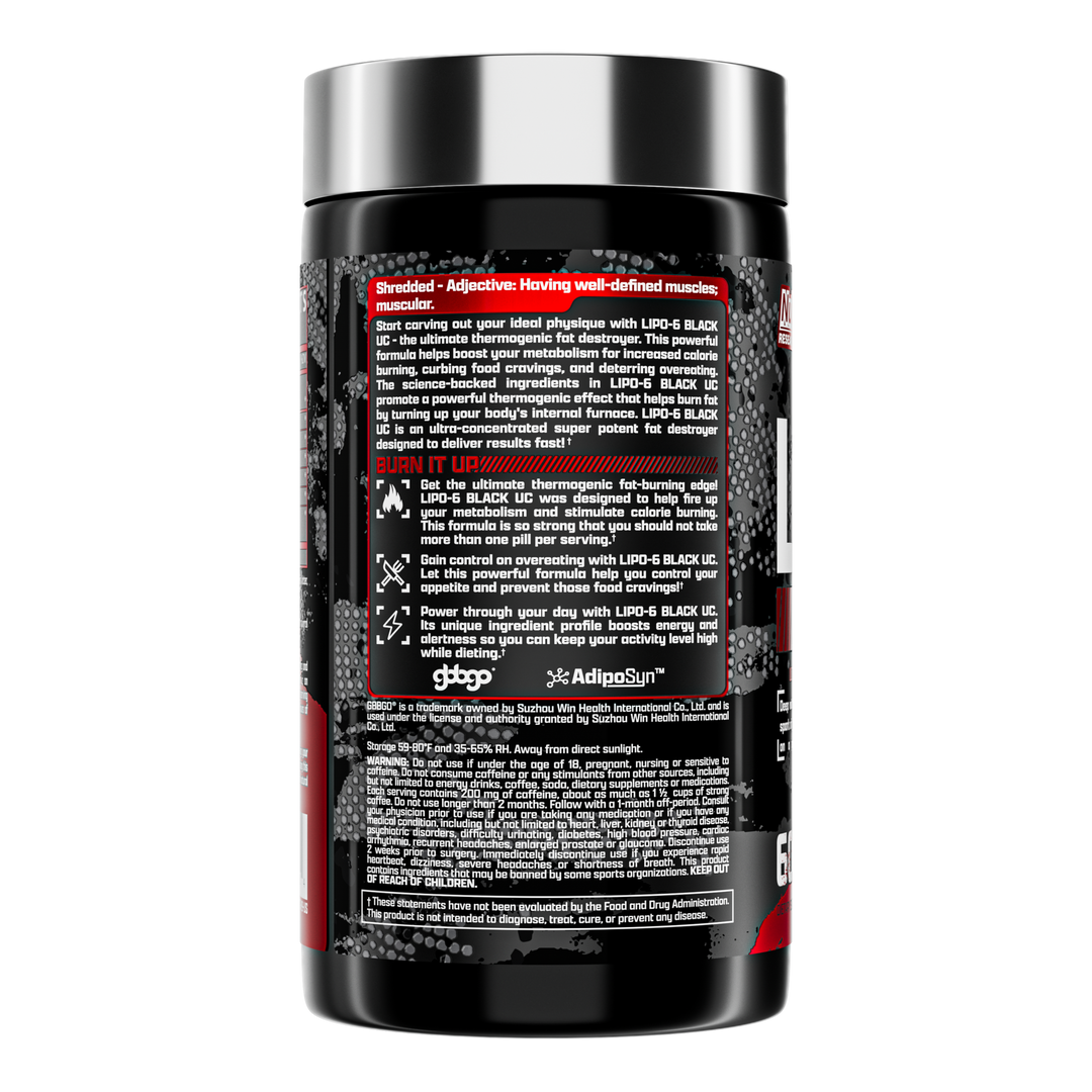 Lipo-6 Black UC (Fast-Acting Liquid Capsule Fat Burner)