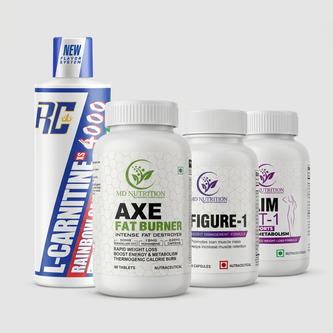 Weight Loss Combo (Axe Fat Burner + Figure-1 + Slim Fit -1 + L-Cartinine)
