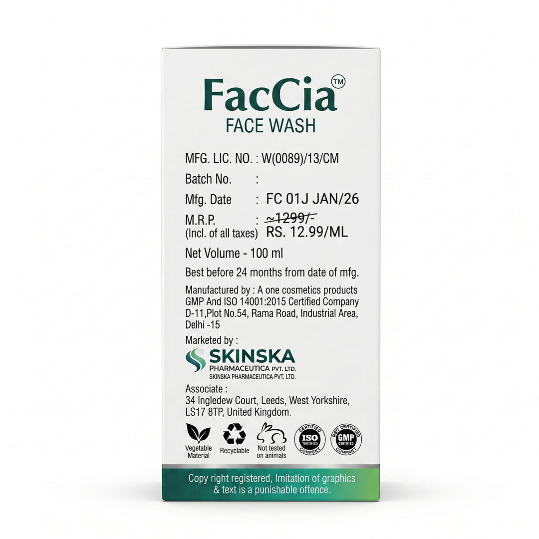 Skin Care Combo (Active Multi Source + Even Glow + Faccia Face Wash + Sunscreen)