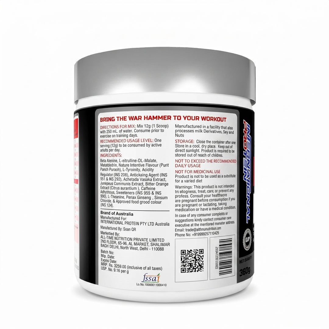 War Hammer Pre-Workout