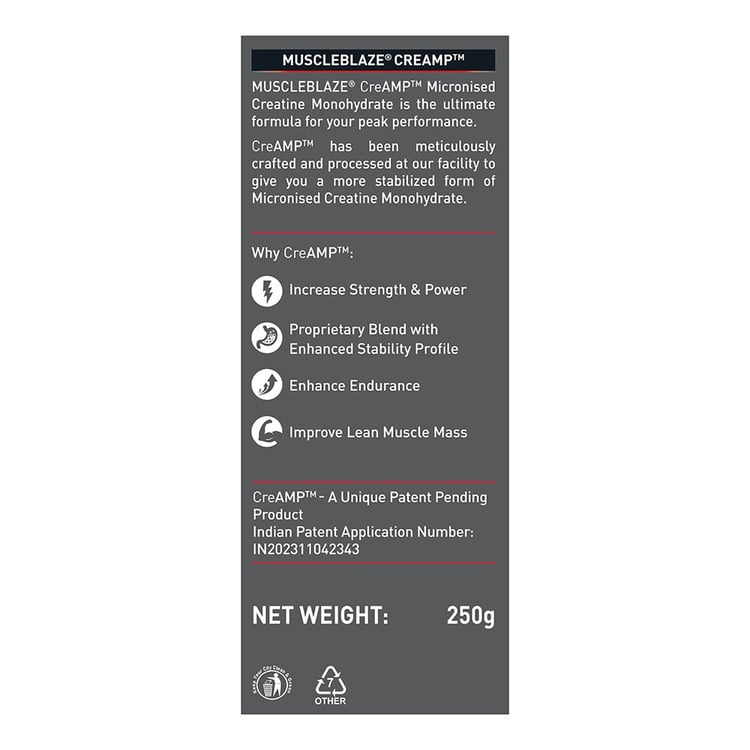 MuscleBlaze Creatine Monohydrate CreAMP